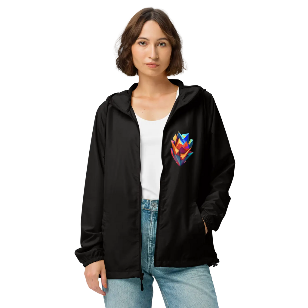 Geometric Pattern Zip Jacket – Eco-friendly Clothing - Dipaliz