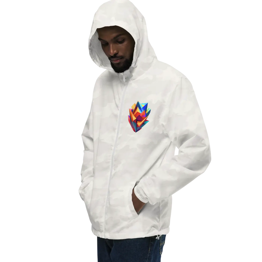 Geometric Pattern Zip Jacket – Eco-friendly Clothing - Dipaliz