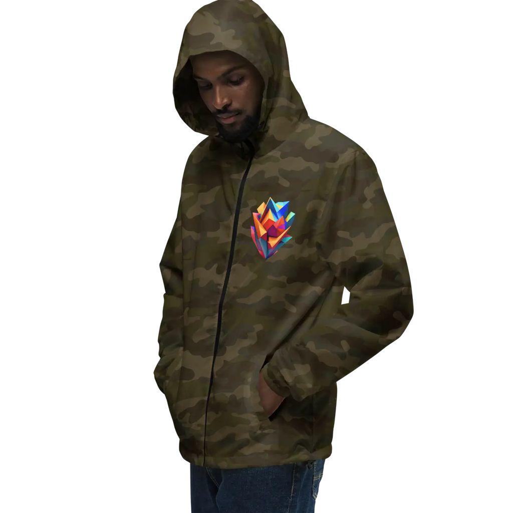 Geometric Pattern Zip Jacket – Eco-friendly Clothing - Dipaliz