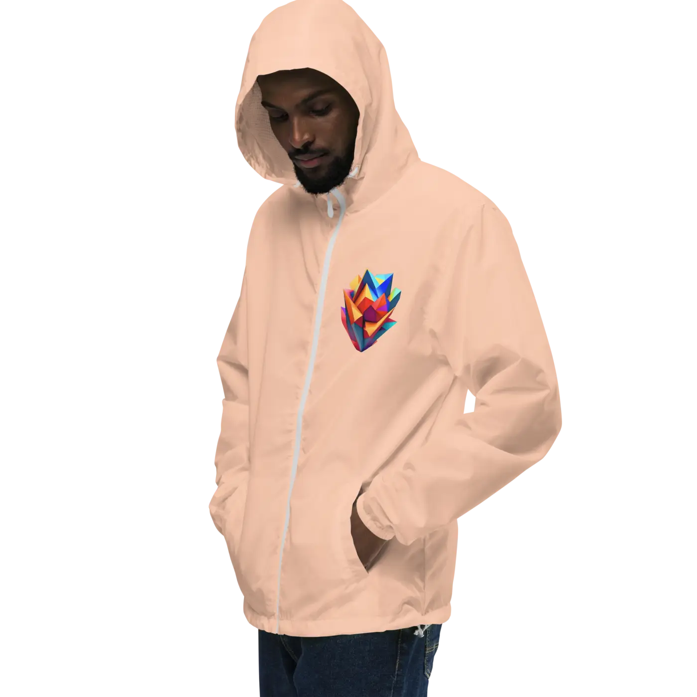 Geometric Pattern Zip Jacket – Eco-friendly Clothing - Dipaliz