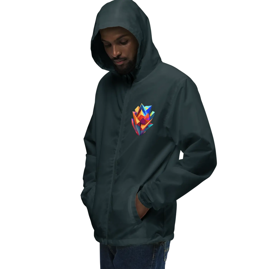 Geometric Pattern Zip Jacket – Eco-friendly Clothing - Dipaliz