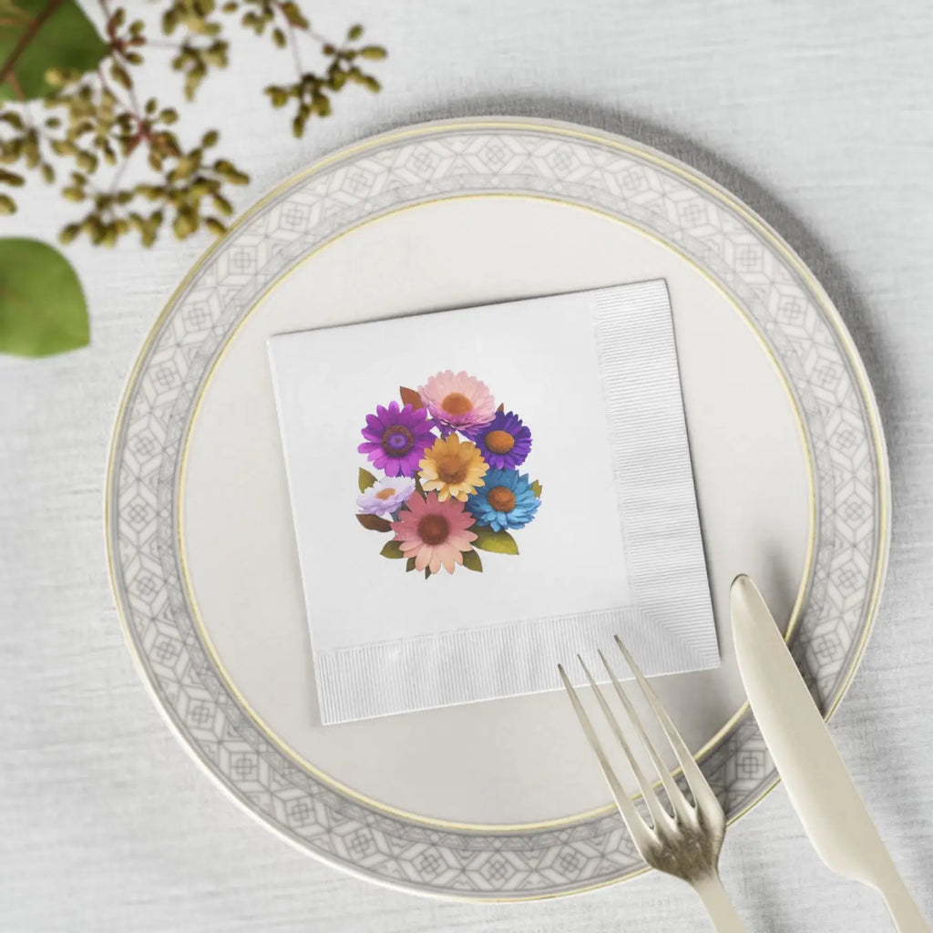 White Coined Napkins – Eco-friendly Paper - Dipaliz