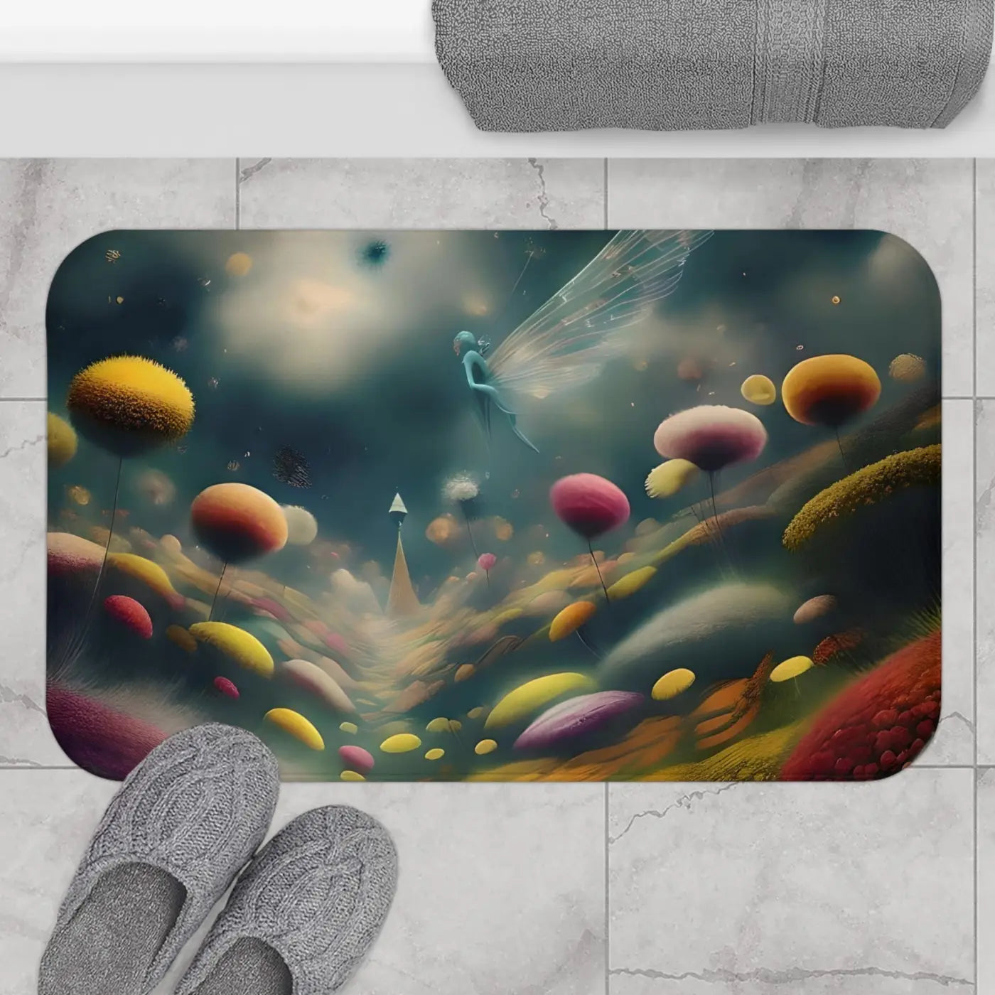 Purple Bath Mat – Eco-friendly Microfiber - Dipaliz