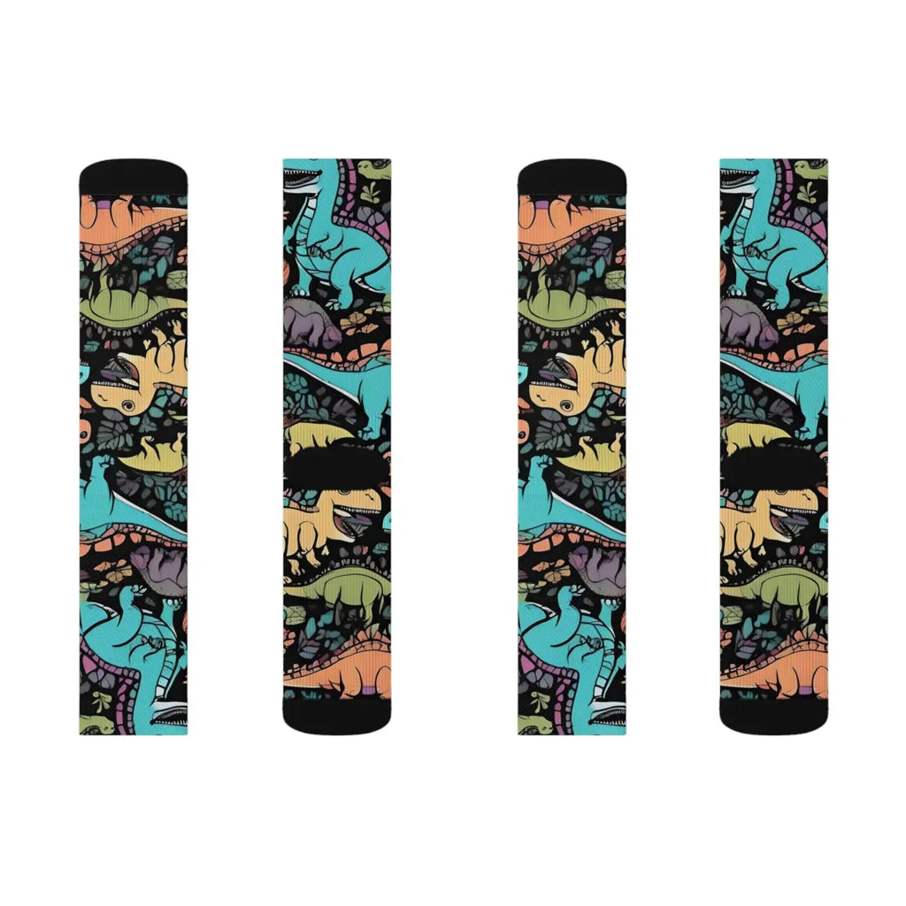Dinosaur Socks – Sublimation Eco-friendly - Dipaliz