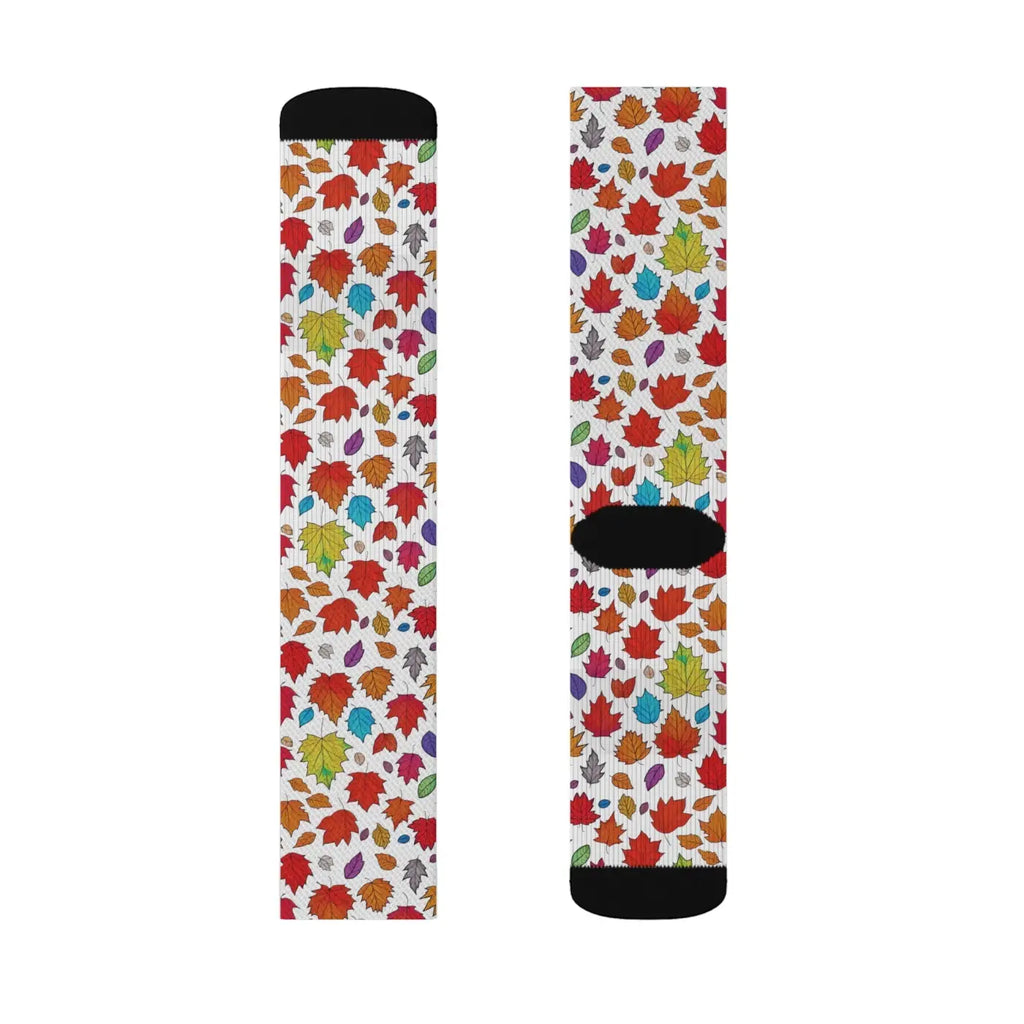 Fall Foliage Sublimation Socks – Eco-friendly - Dipaliz