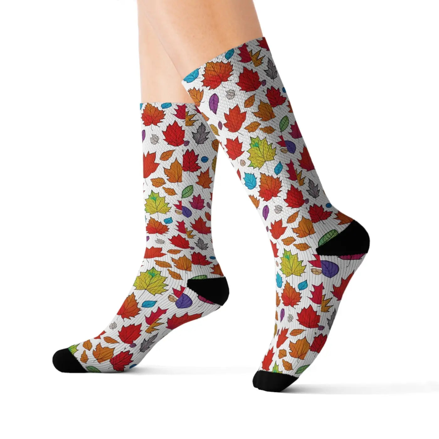 Fall Foliage Sublimation Socks – Eco-friendly - Dipaliz