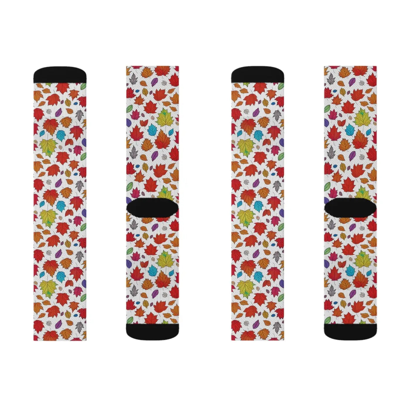 Fall Foliage Sublimation Socks – Eco-friendly - Dipaliz