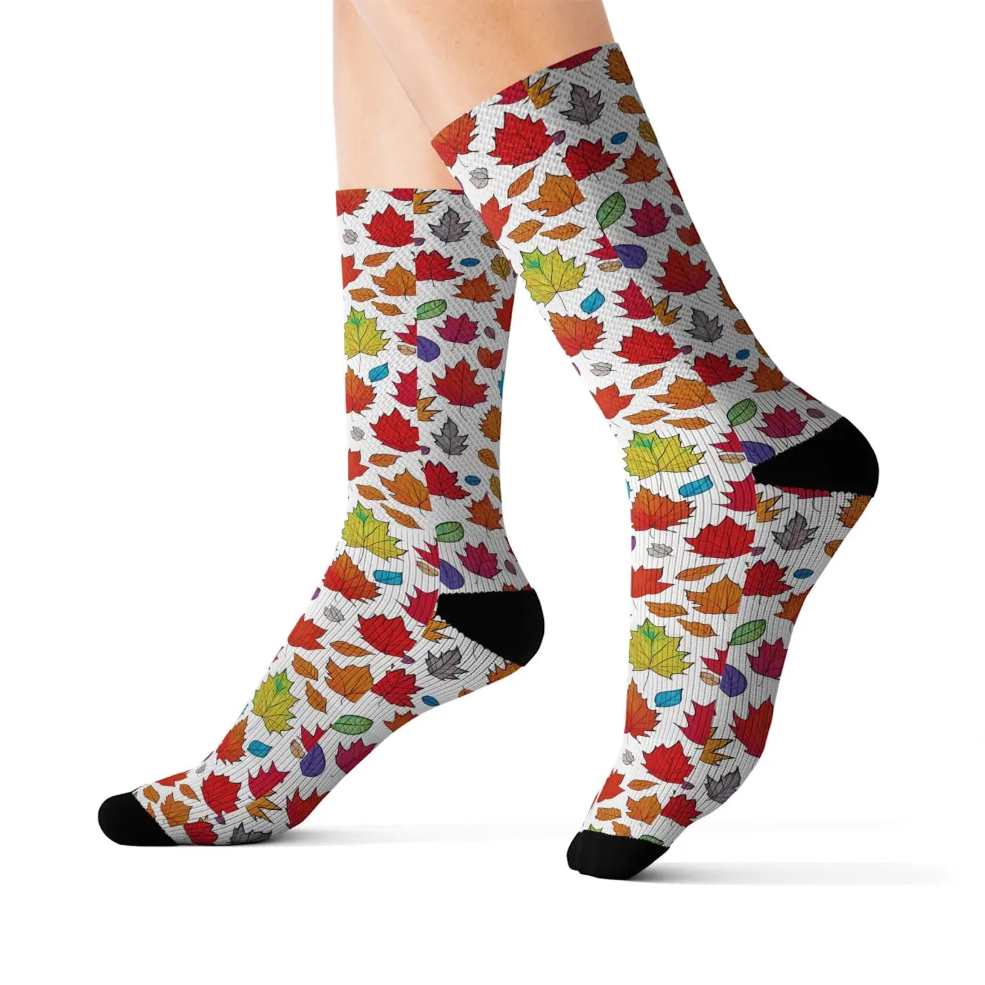 Fall Foliage Sublimation Socks – Eco-friendly - Dipaliz