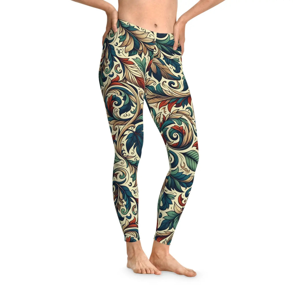 Fall Leaves Spandex Leggings – Eco Friendly - Dipaliz