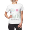 Women’s Aop Cut Sew Tee – Eco-friendly Top - Dipaliz
