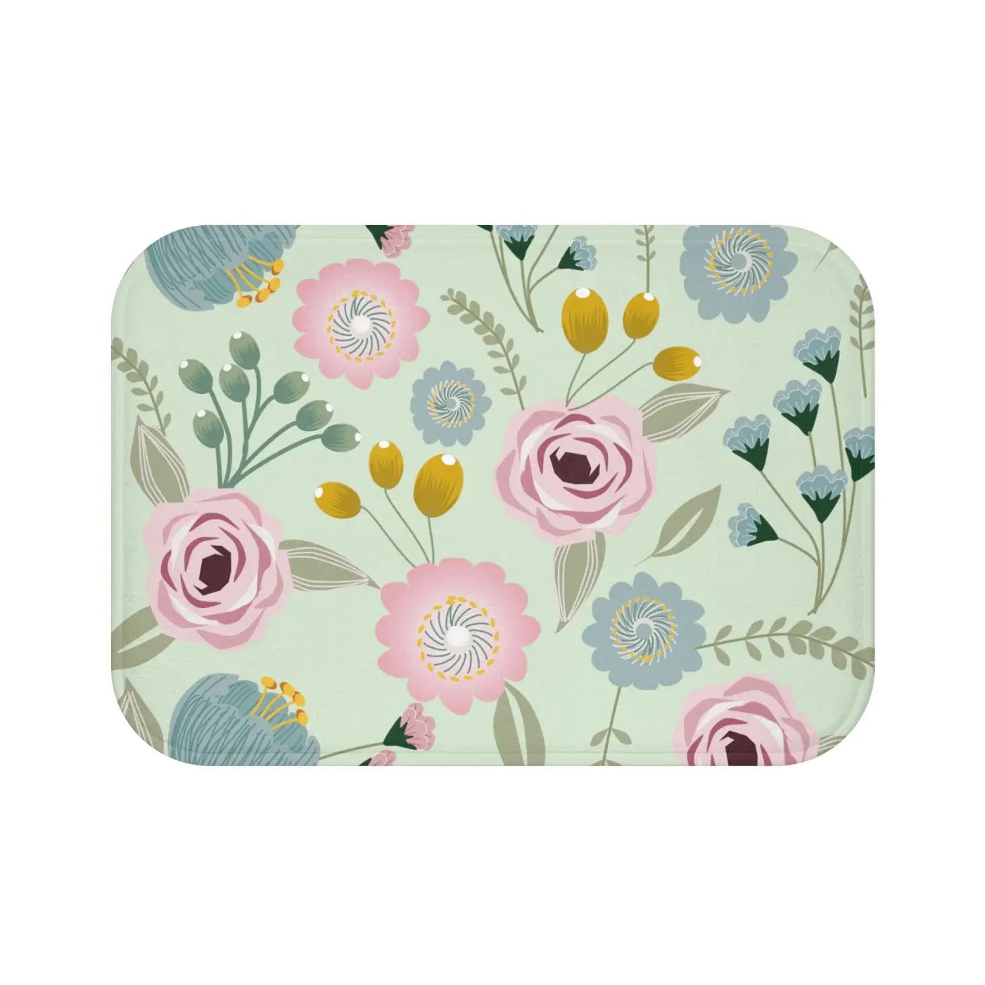 Floral Bath Mat – Soft Eco Friendly Microfiber - Dipaliz