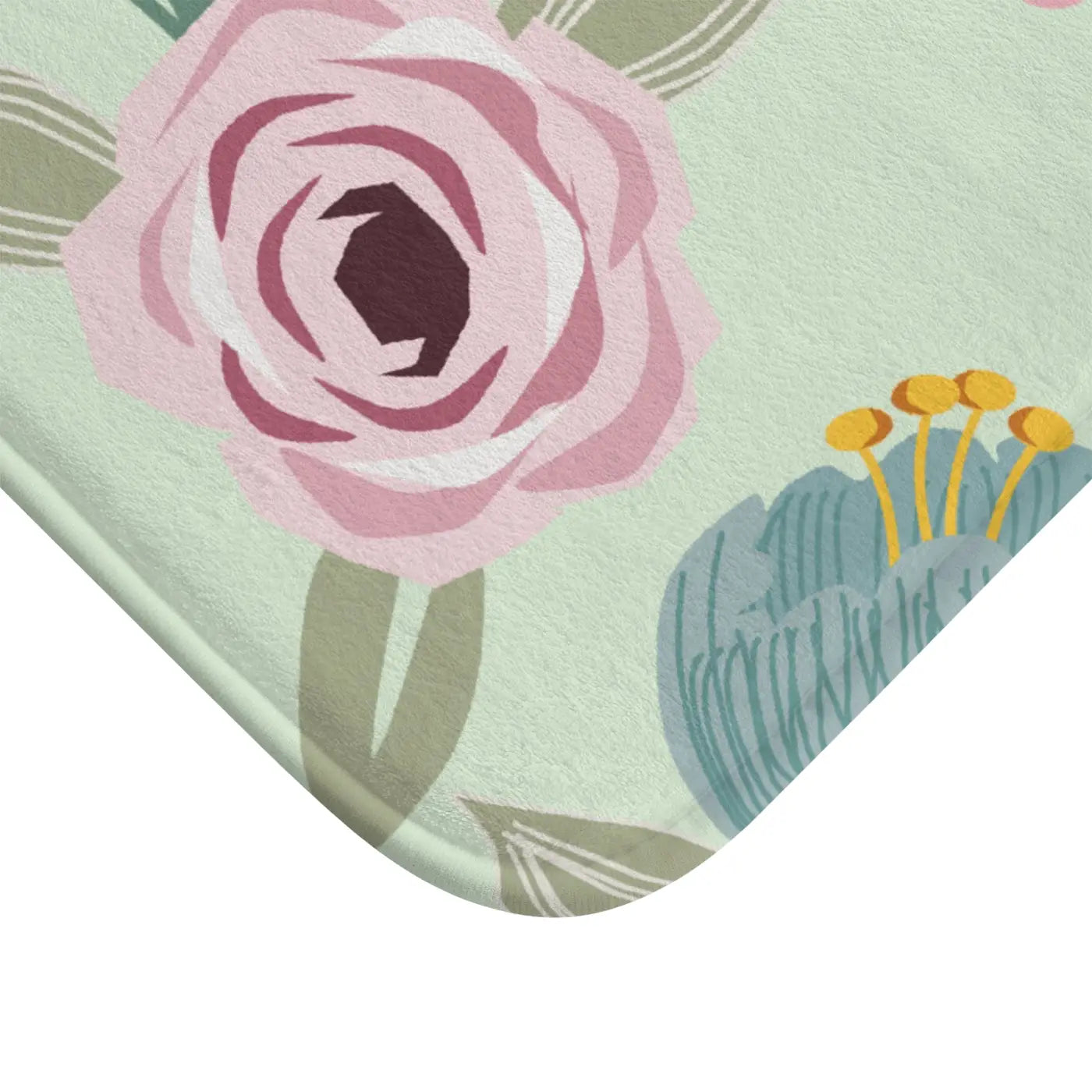 Floral Bath Mat – Soft Eco Friendly Microfiber - Dipaliz