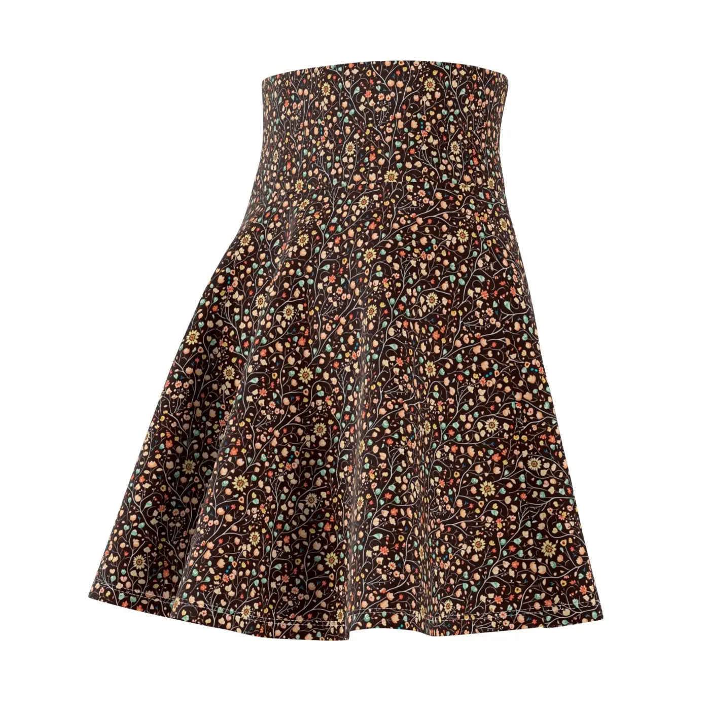Floral Pattern Skater Skirt – Eco Friendly - Dipaliz