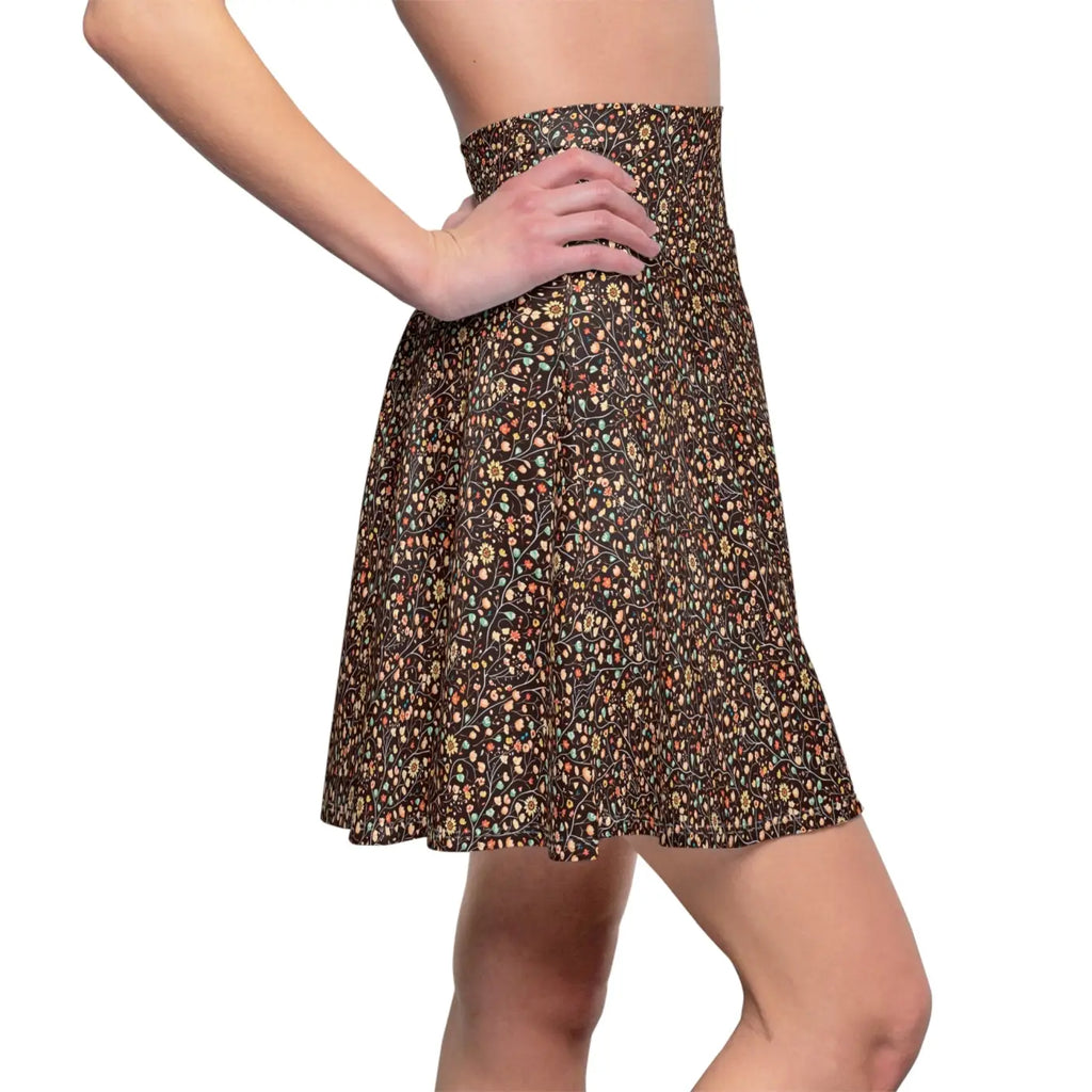 Floral Pattern Skater Skirt – Eco Friendly - Dipaliz