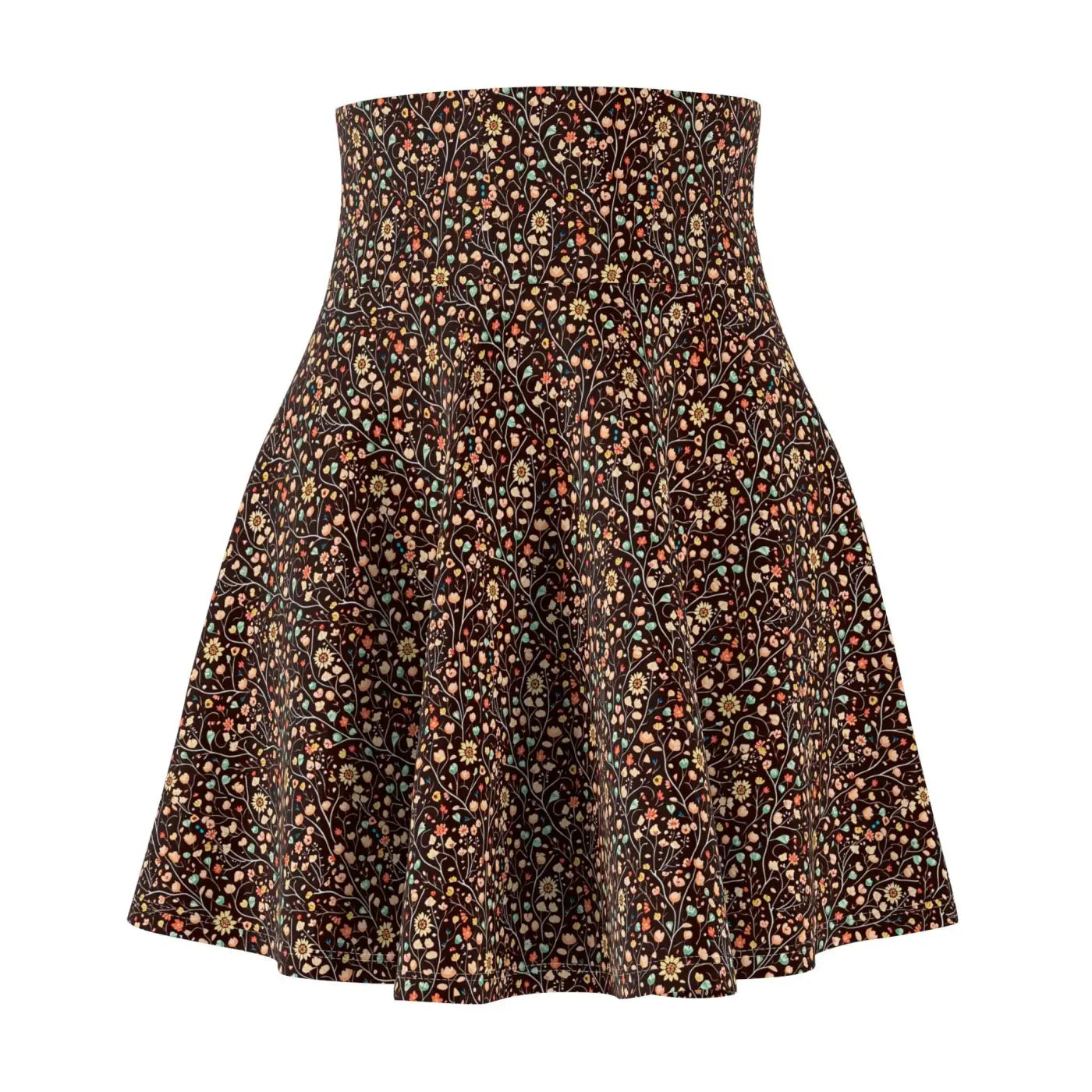 Floral Pattern Skater Skirt – Eco Friendly - Dipaliz