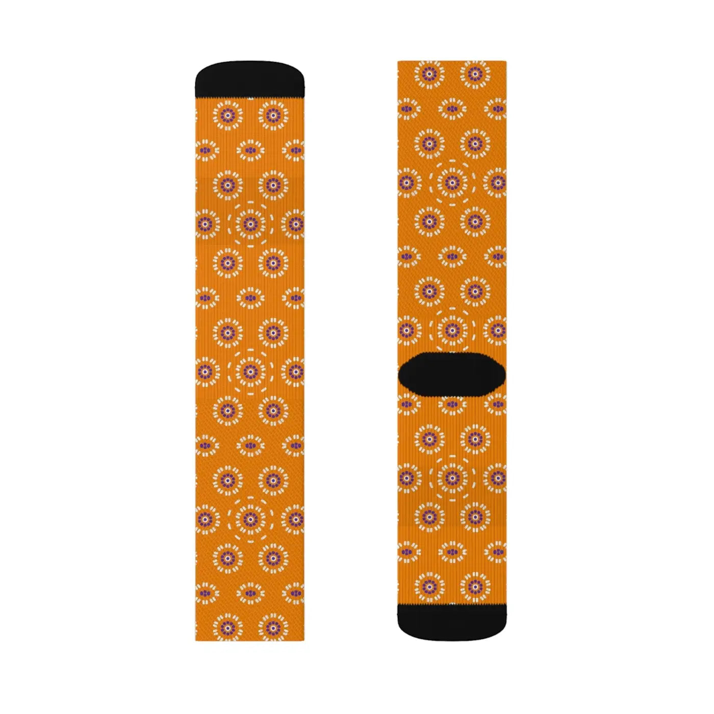 Floral Pattern Sublimation Socks – Eco-friendly - Dipaliz