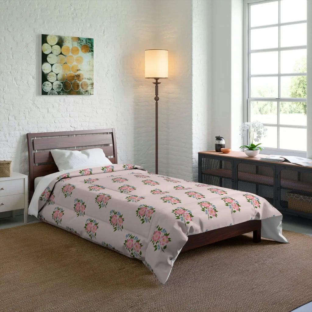 Floral Pattern Comforter – Eco-friendly Gift - Dipaliz