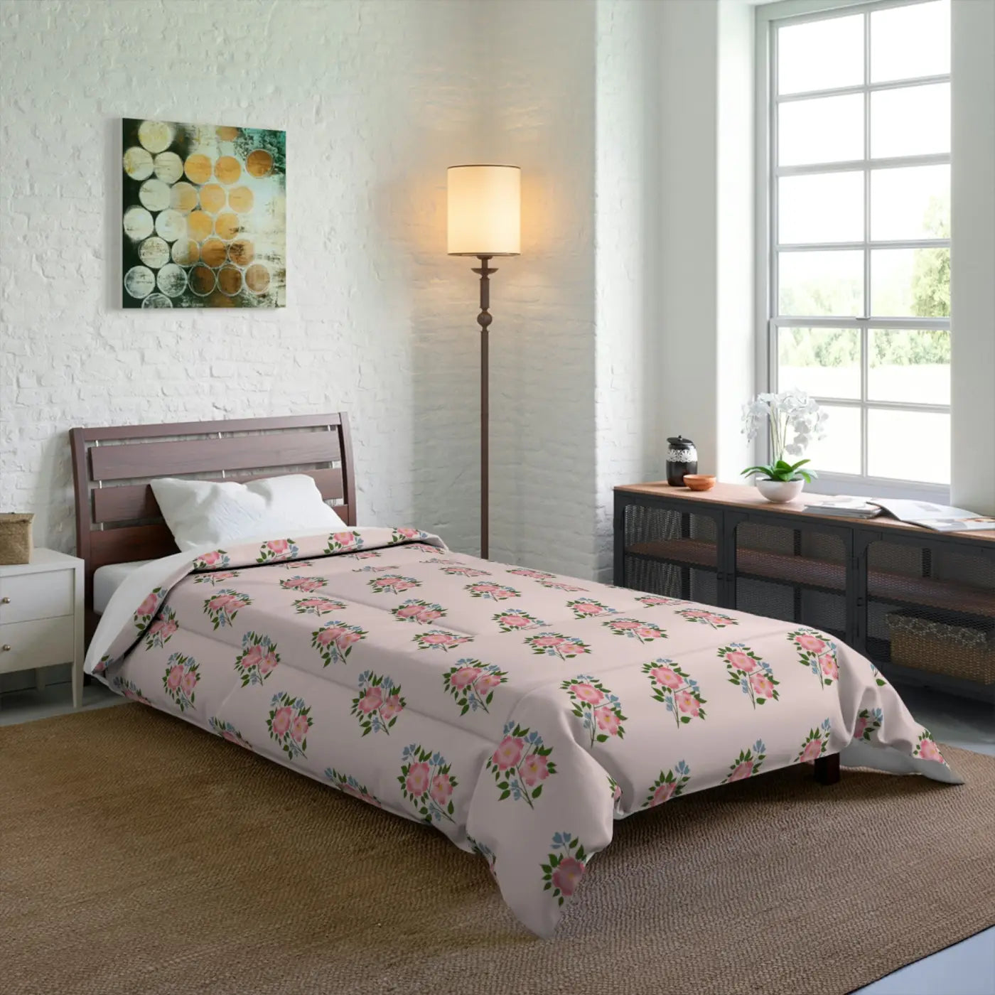 Floral Pattern Comforter – Eco-friendly Gift - Dipaliz