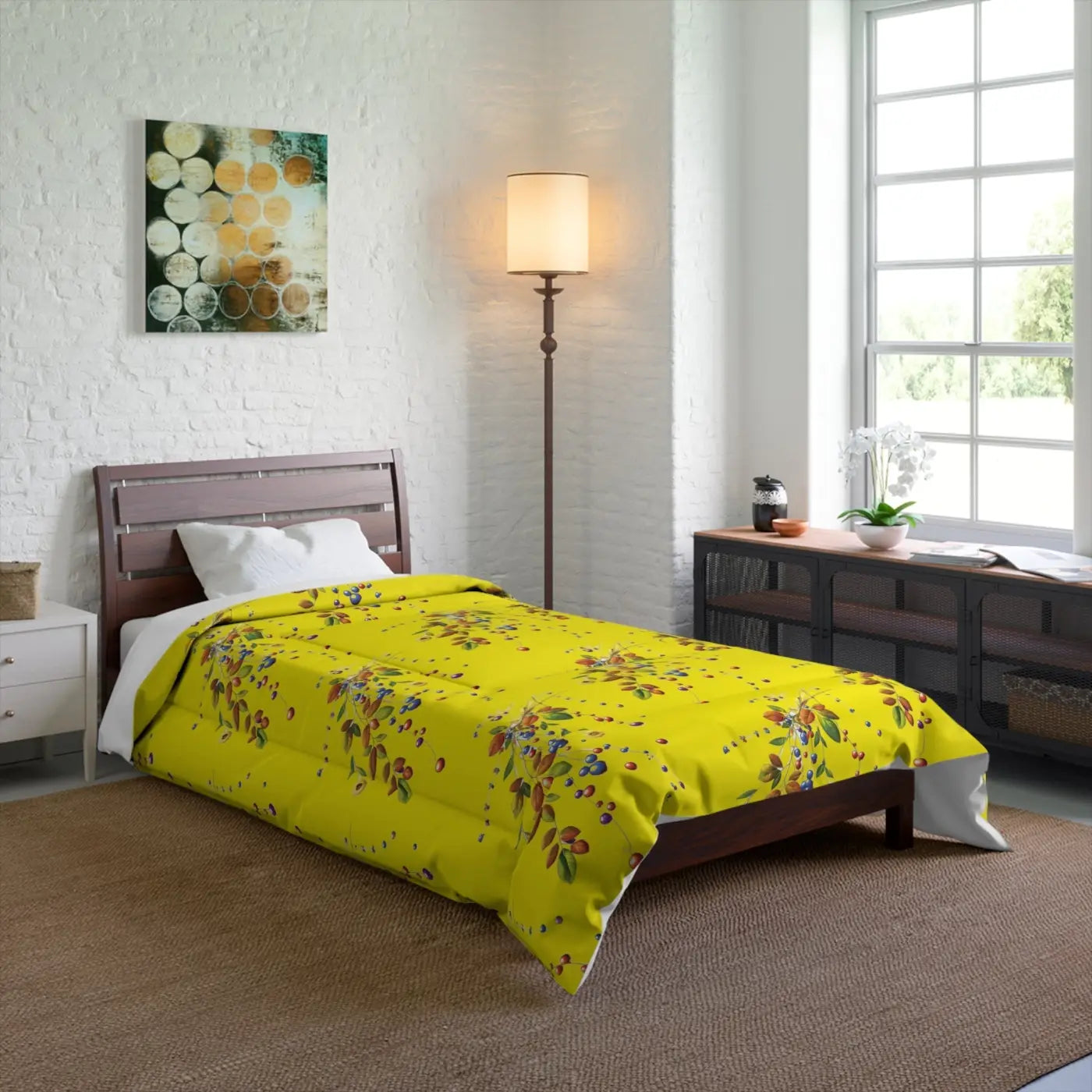 Floral Print Comforter – Eco-friendly Cotton - Dipaliz