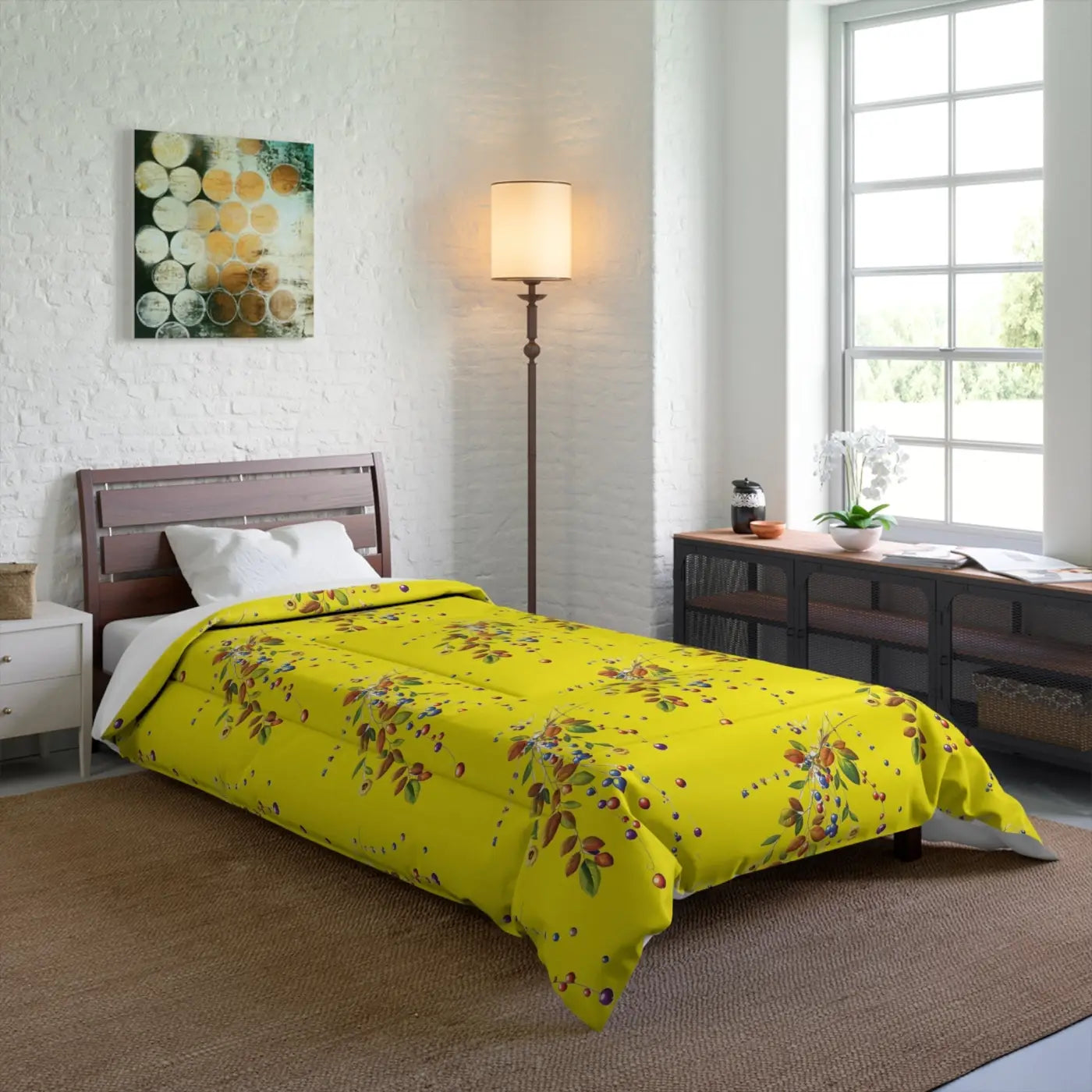 Floral Print Comforter – Eco-friendly Cotton - Dipaliz