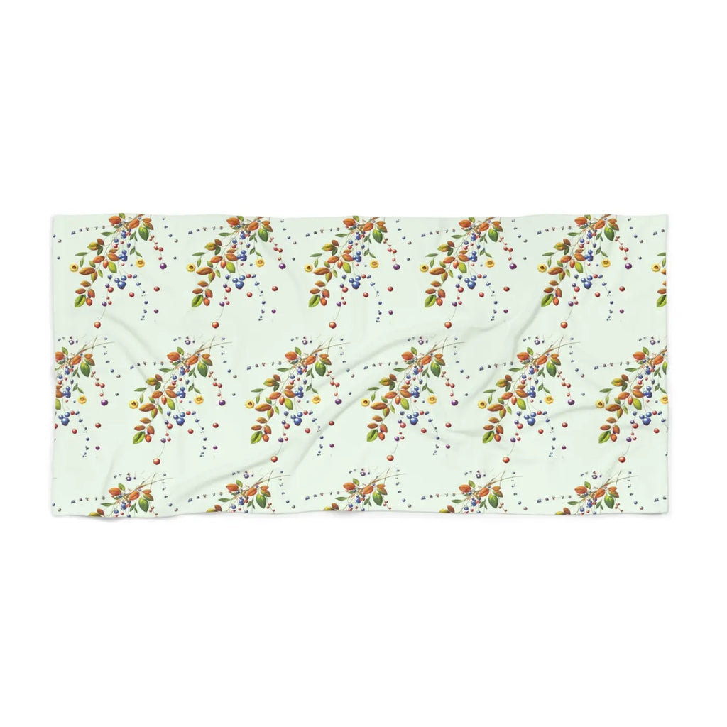Flower Branches Beach Towel – Eco-friendly - Dipaliz