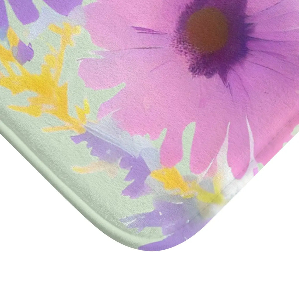 Pastel Flowers Bath Mat – Eco-friendly Gift - Dipaliz