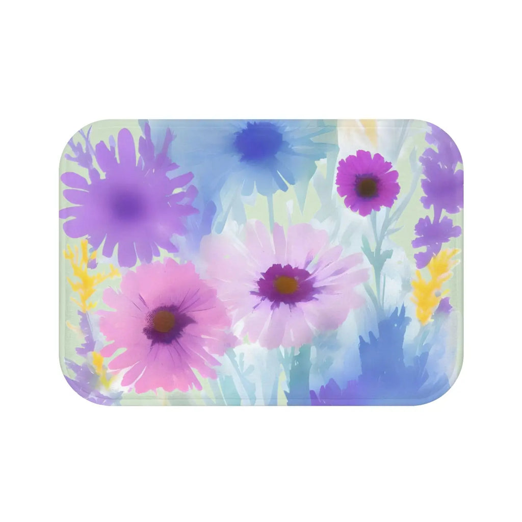 Pastel Flowers Bath Mat – Eco-friendly Gift - Dipaliz
