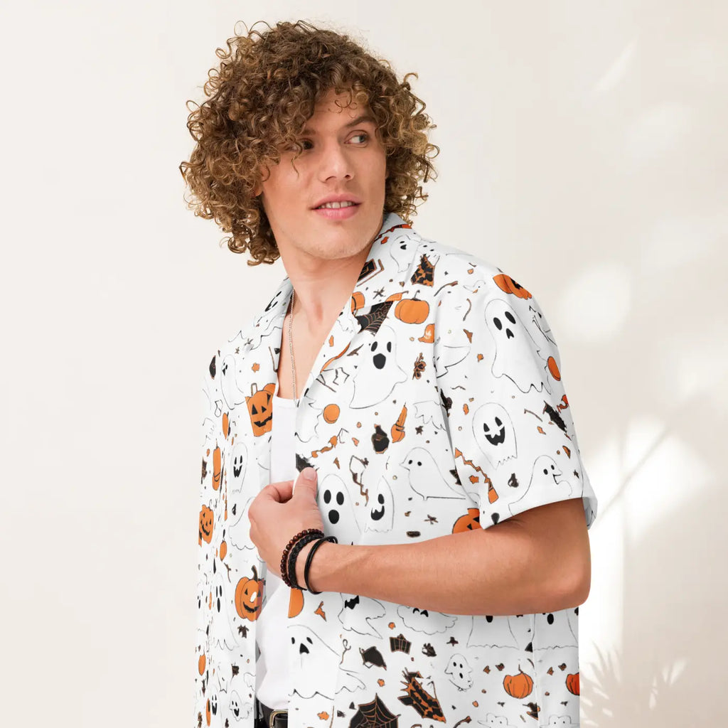 Unisex Button Shirt – Eco Friendly Halloween - Dipaliz
