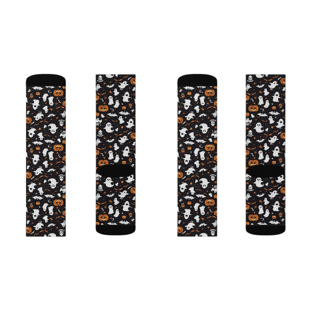 Ghosts Pumpkin Sublimation Socks – Eco-friendly - Dipaliz