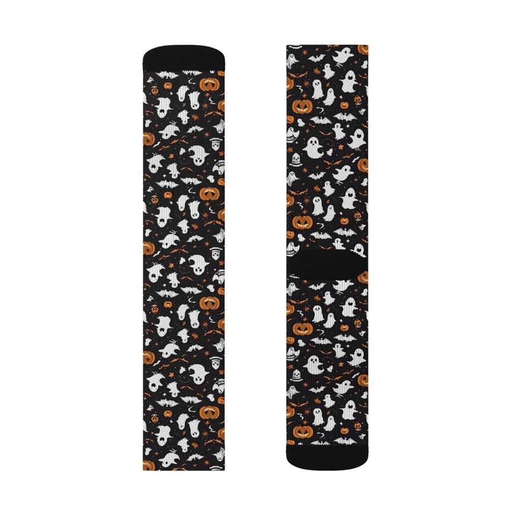 Ghosts Pumpkin Sublimation Socks – Eco-friendly - Dipaliz
