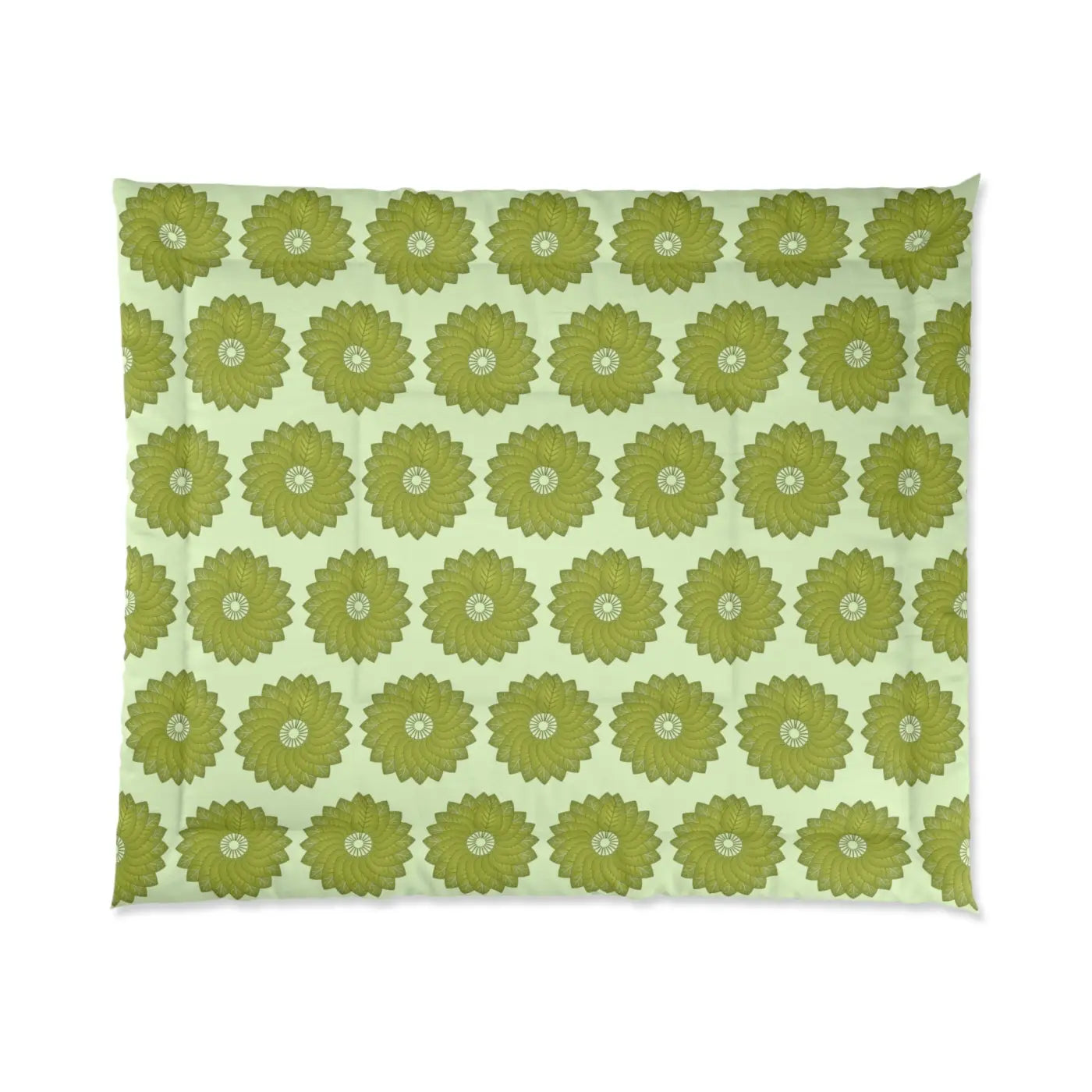 Green Leaves Comforter – Eco Friendly Bedding - Dipaliz