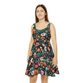 Large Flowers Skater Dress – Eco Friendly – Dipaliz