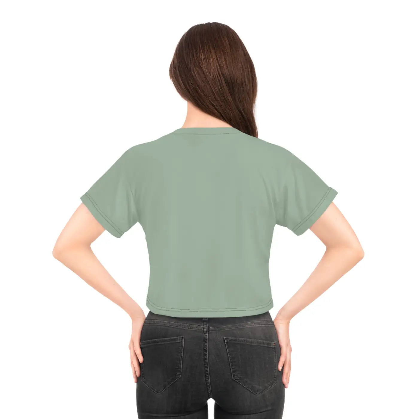 Aop Crop Tee Tree Branch Eco Friendly - Dipaliz