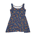 Paisley Pattern Skater Dress – Eco Friendly - Dipaliz