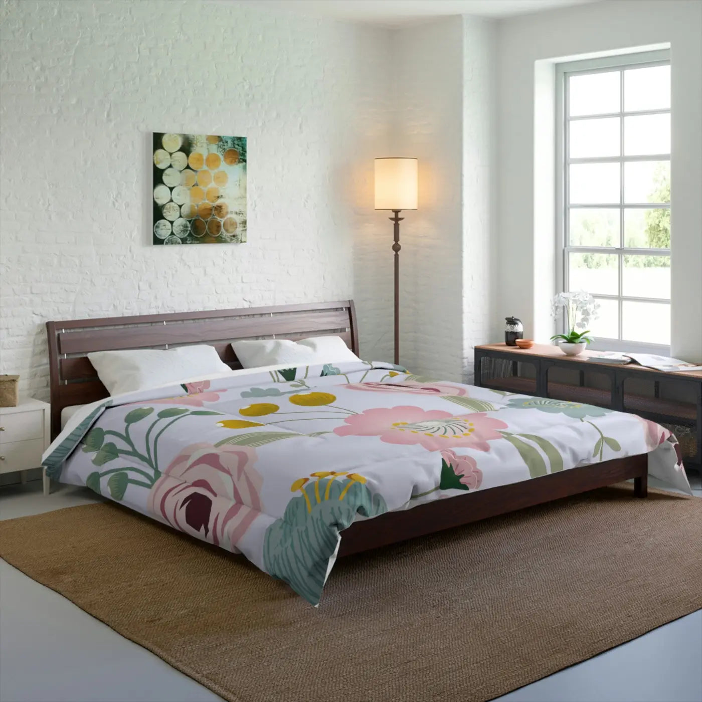 Spring Floral Quilt – Eco-friendly Cotton - Dipaliz