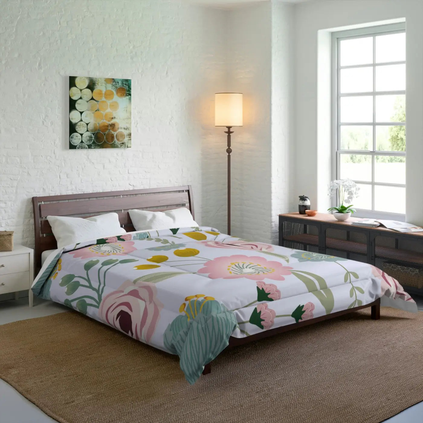 Spring Floral Quilt – Eco-friendly Cotton - Dipaliz