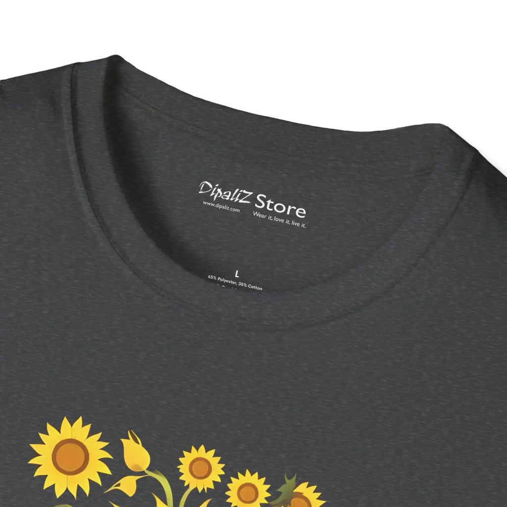 Sunflower Softstyle t Shirt Eco-friendly Cotton - Dipaliz