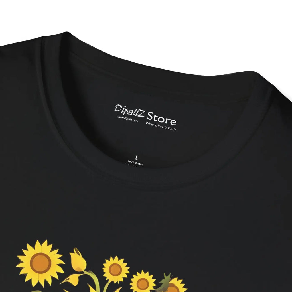 Sunflower Softstyle t Shirt Eco-friendly Cotton - Dipaliz