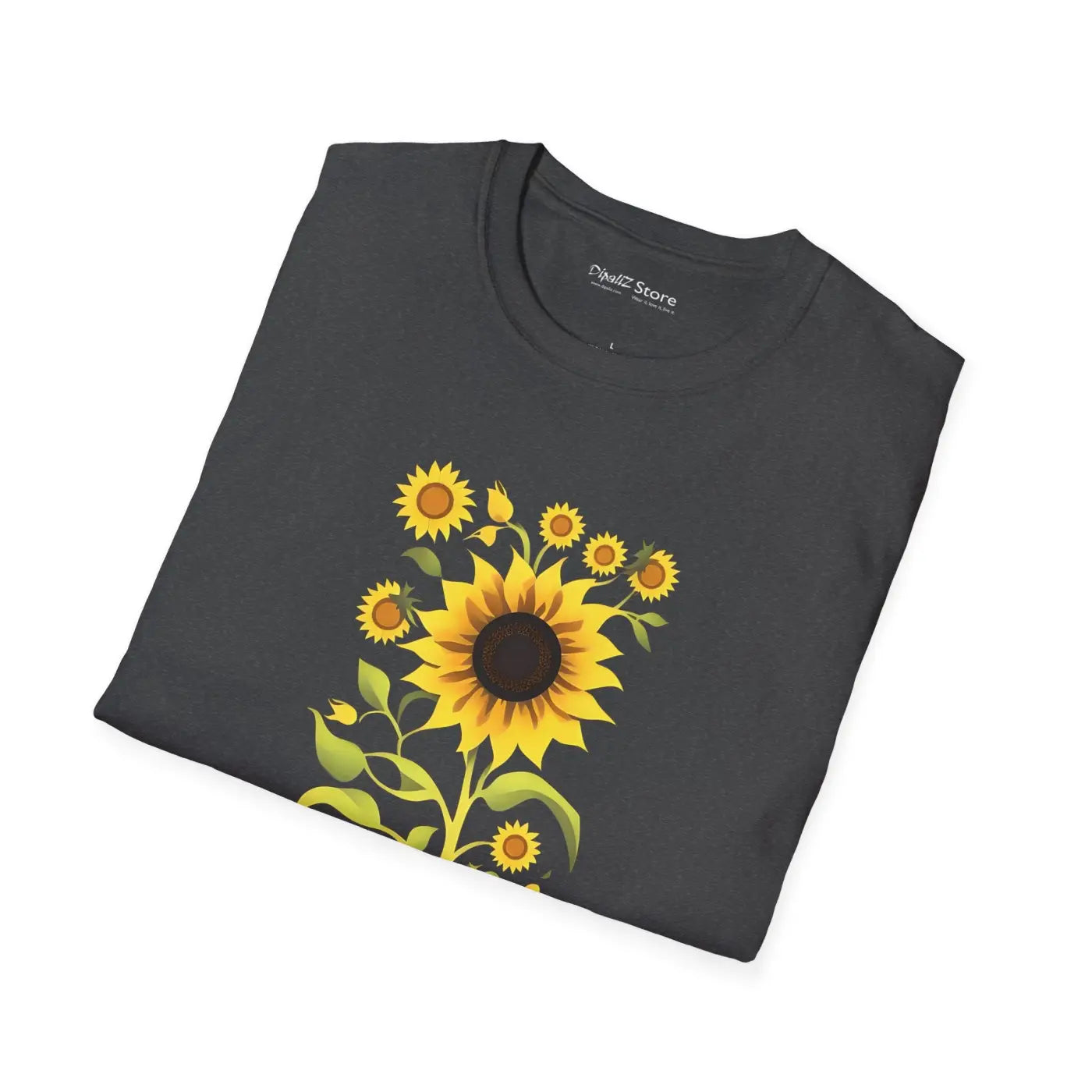 Sunflower Softstyle t Shirt Eco-friendly Cotton - Dipaliz