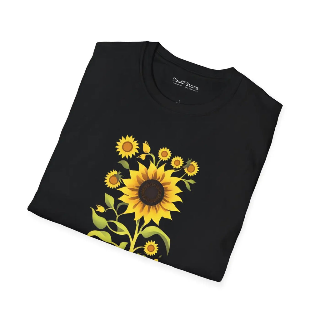 Sunflower Softstyle t Shirt Eco-friendly Cotton - Dipaliz