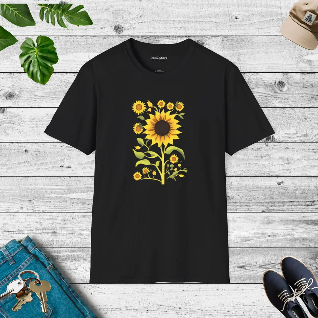 Sunflower Softstyle t Shirt Eco-friendly Cotton - Dipaliz