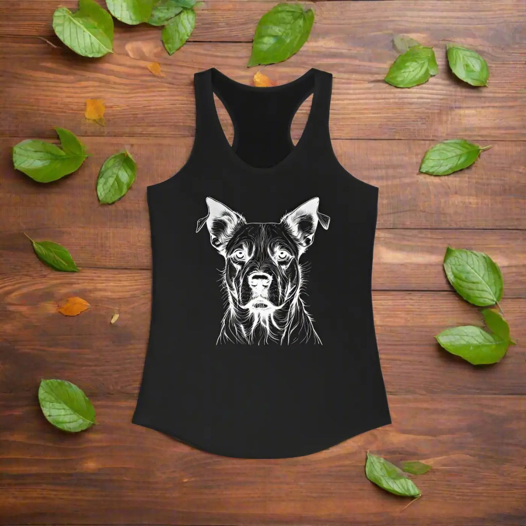 Dog Racerback Tank – Eco-friendly Slim Fit - Dipaliz