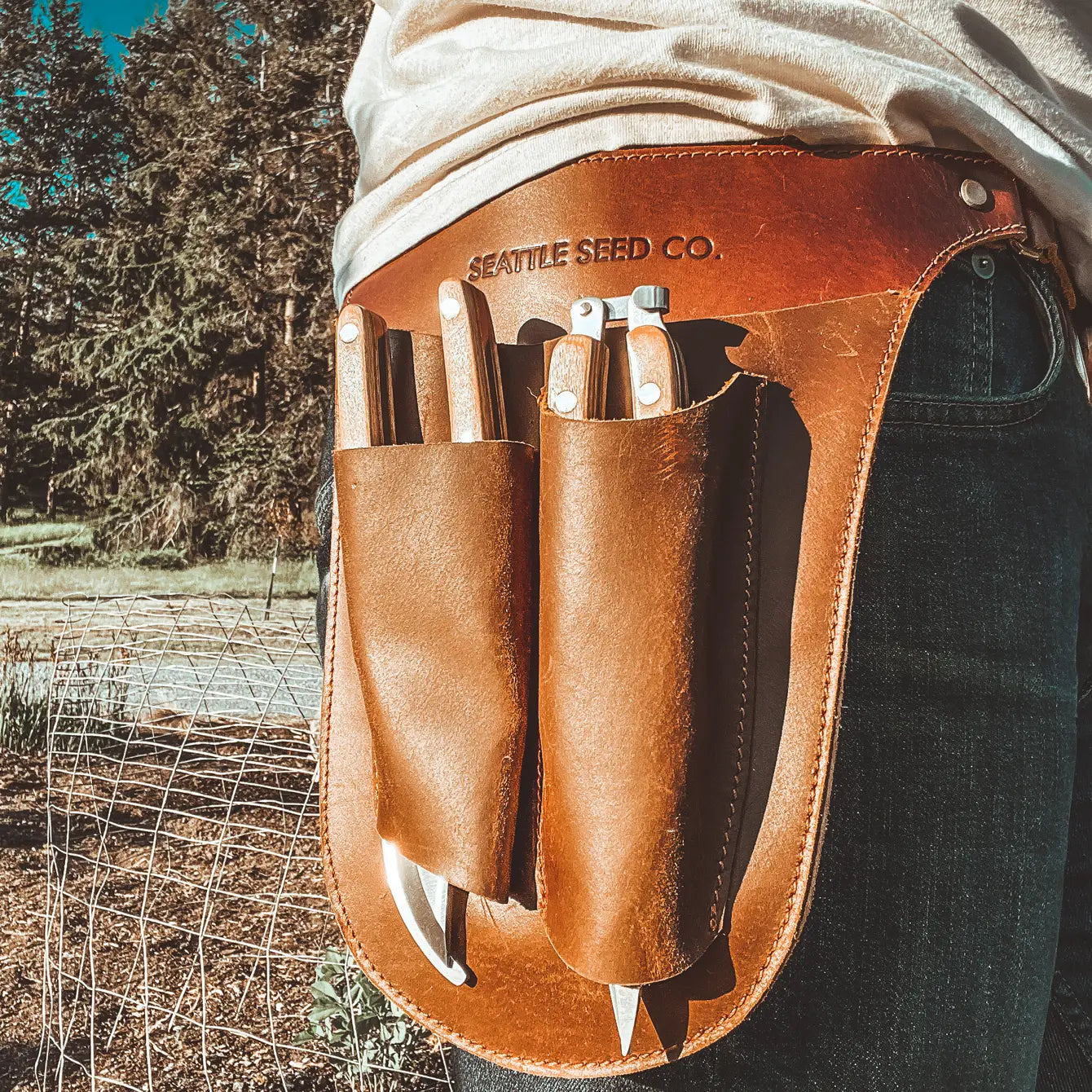 Harvest Essentials Gardener's Tool Belt Genuine Leather