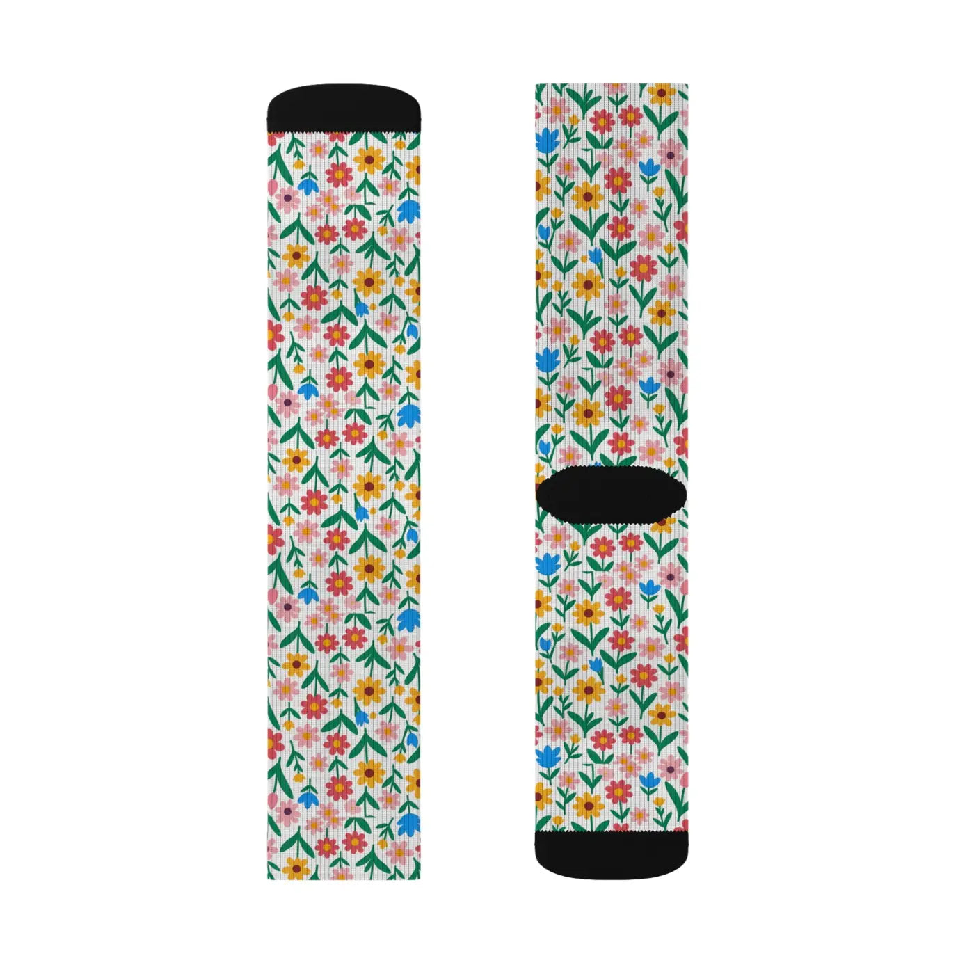 Floral Print Socks – Eco-friendly Women’s Clothing - Dipaliz