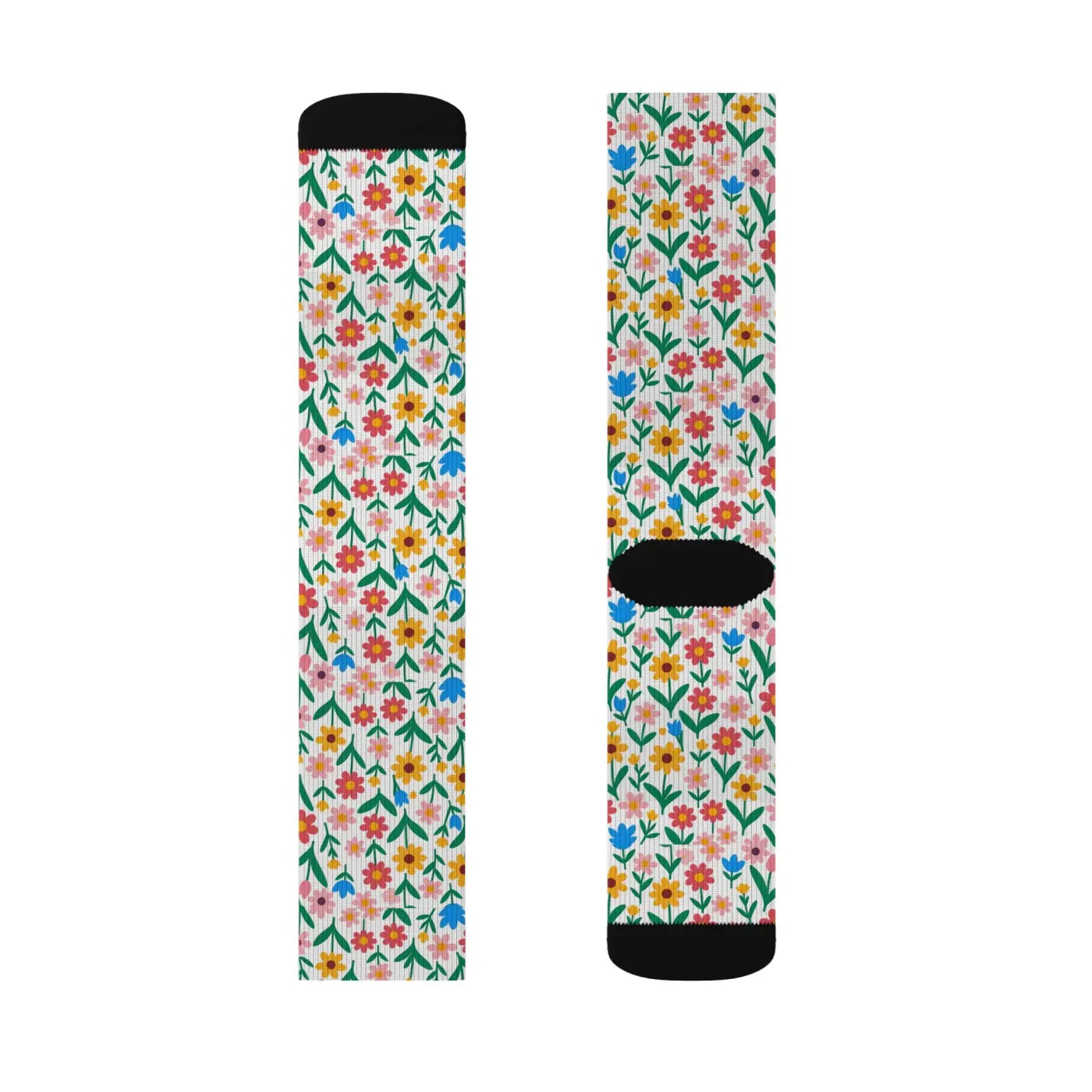 Floral Print Socks – Eco-friendly Women’s Clothing - Dipaliz