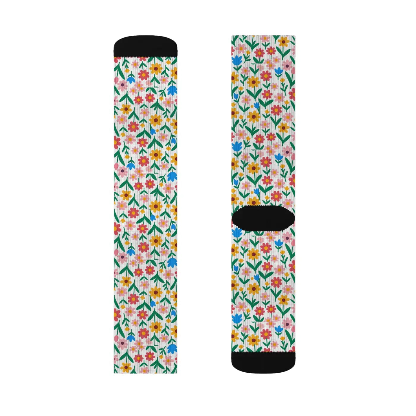 Floral Print Socks – Eco-friendly Women’s Clothing - Dipaliz