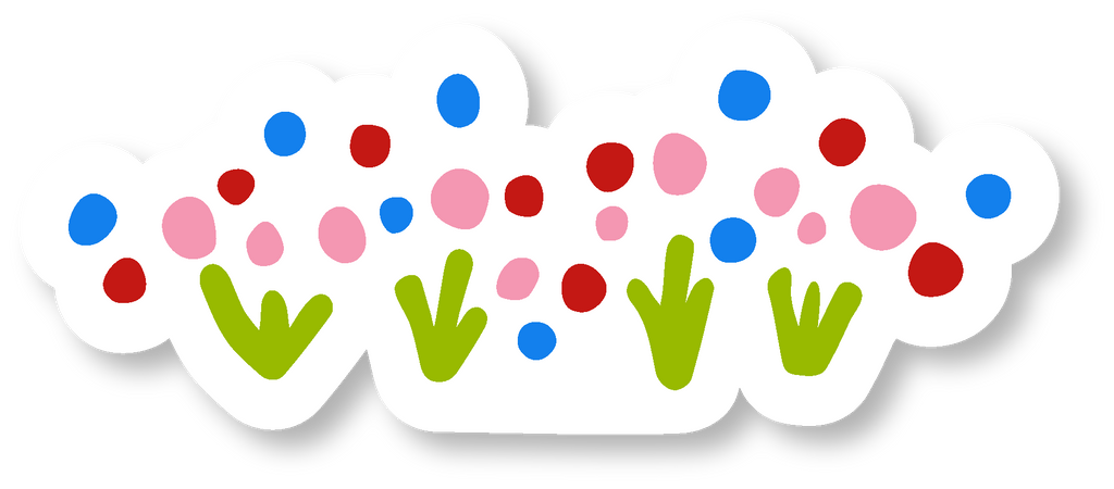 "Green Cities" Assorted Hand-drawn Adorable Individual Stickers - S, M, L (Grow & Bloom / Celebrate Pollinators)