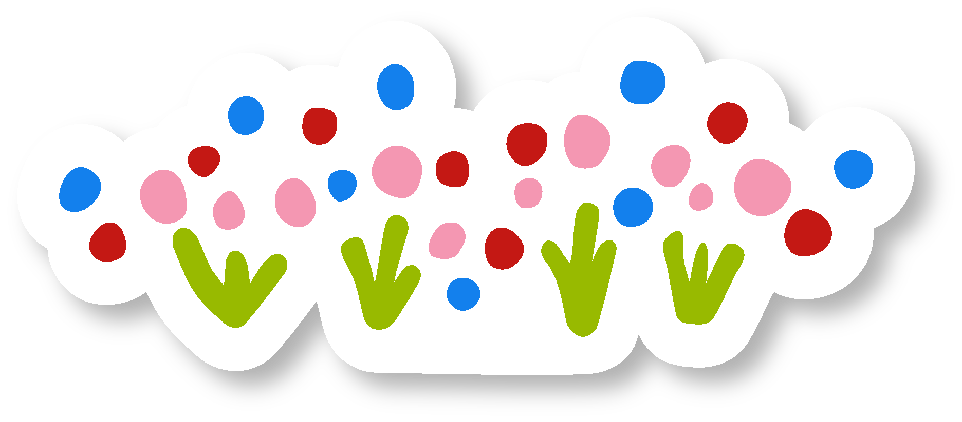 "Green Cities" Assorted Hand-drawn Adorable Individual Stickers - S, M, L (Grow & Bloom / Celebrate Pollinators)
