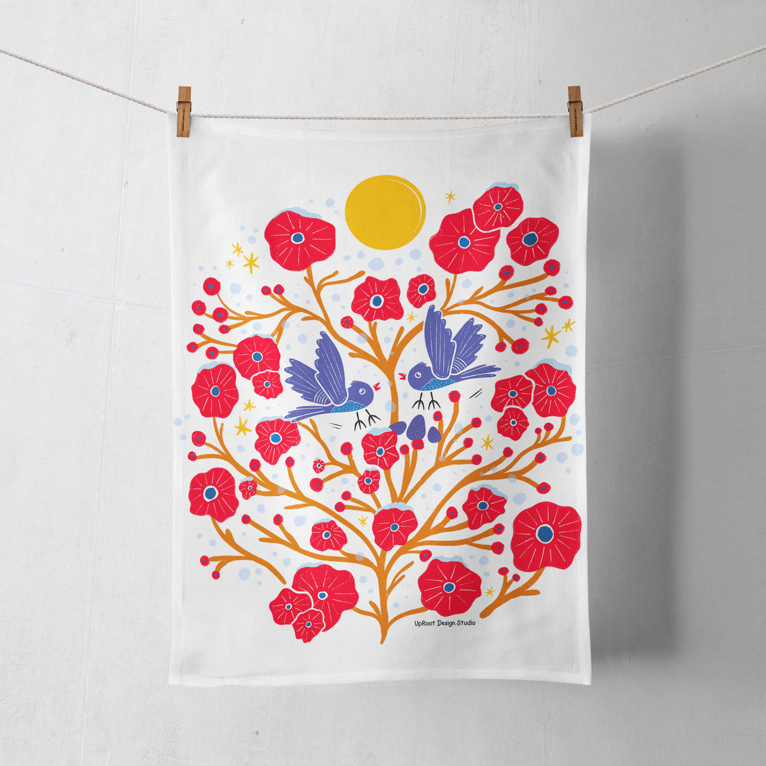 Build Your Own Custom Tea Time Gift Set with Honey and Two Teas + Tea Towel of Your Choice