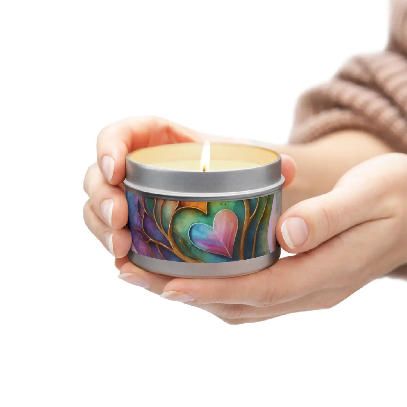 Heart Candle – Eco-friendly Soy Tin - Dipaliz